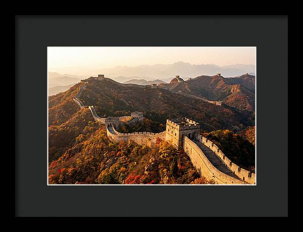 Great Wall At Jinshanling At Golden Hour