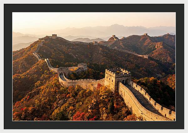 Great Wall At Jinshanling At Golden Hour