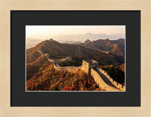 Great Wall At Jinshanling At Golden Hour