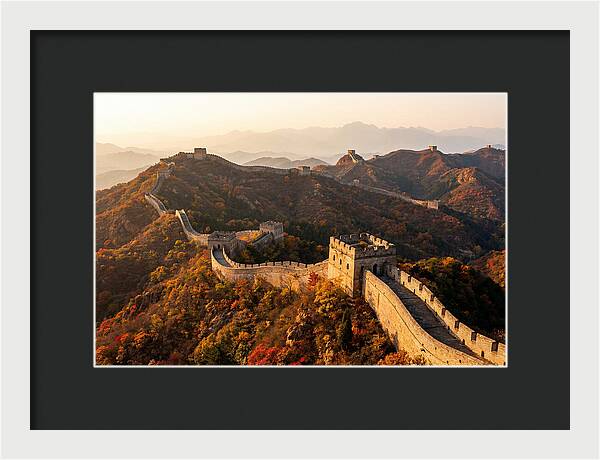 Great Wall At Jinshanling At Golden Hour