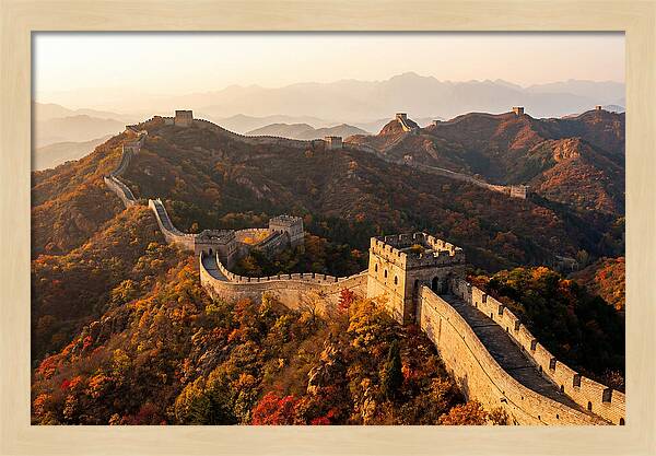 Great Wall At Jinshanling At Golden Hour