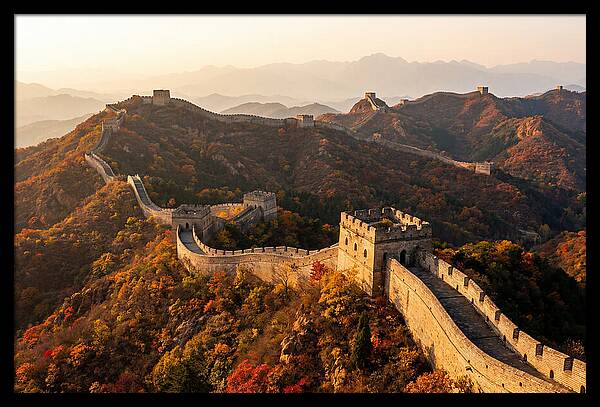 Great Wall At Jinshanling At Golden Hour