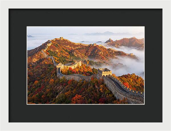 Great Wall In Autumn Glow