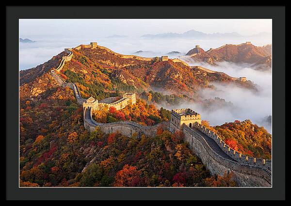 Great Wall In Autumn Glow
