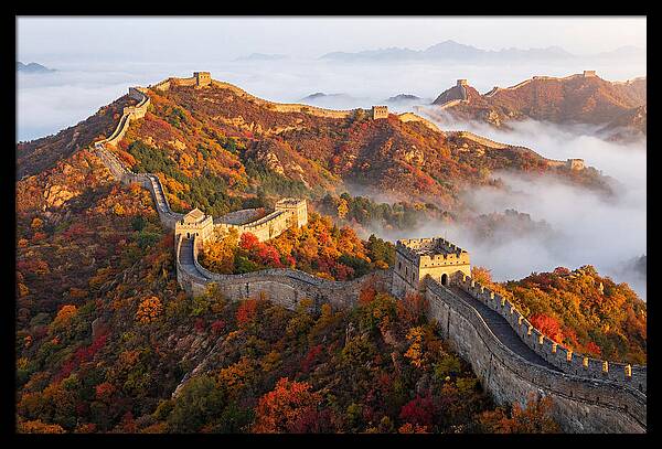 Great Wall In Autumn Glow