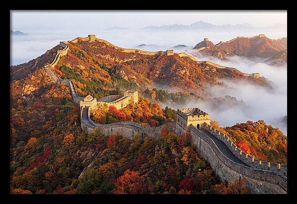 Great Wall In Autumn Glow