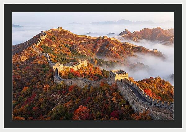 Great Wall In Autumn Glow