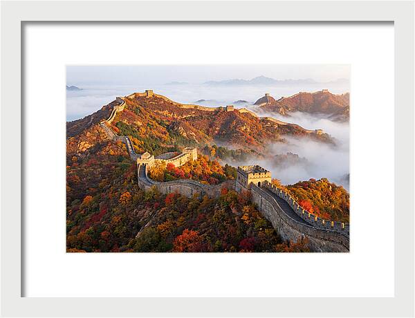 Great Wall In Autumn Glow