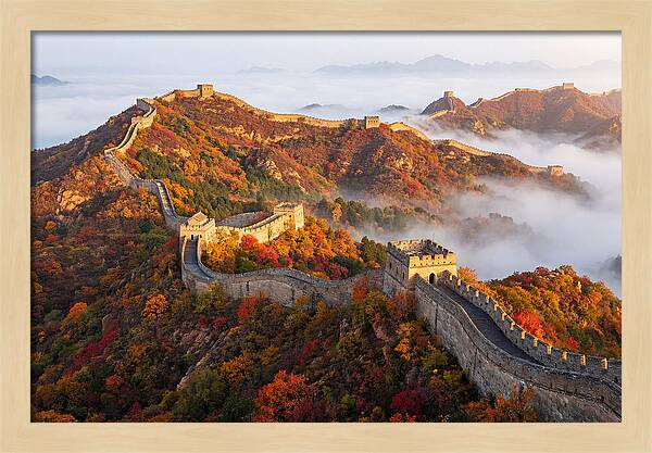Great Wall In Autumn Glow