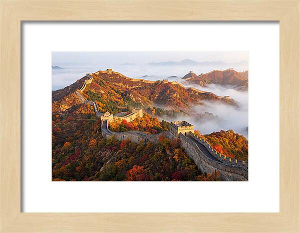Great Wall In Autumn Glow