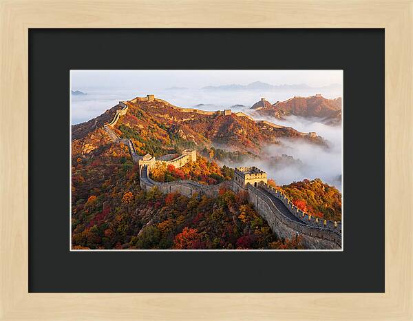 Great Wall In Autumn Glow