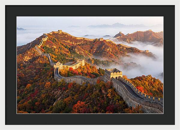 Great Wall In Autumn Glow