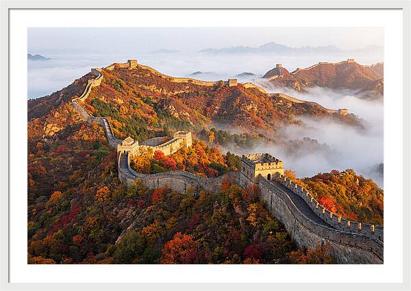 Great Wall In Autumn Glow