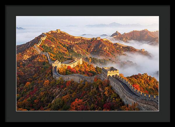 Great Wall In Autumn Glow