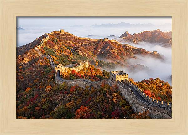 Great Wall In Autumn Glow