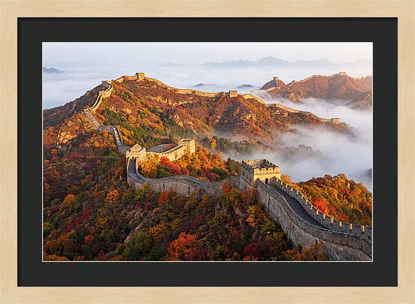 Great Wall In Autumn Glow