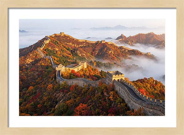 Great Wall In Autumn Glow