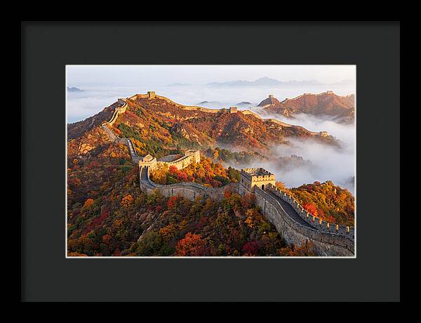 Great Wall In Autumn Glow