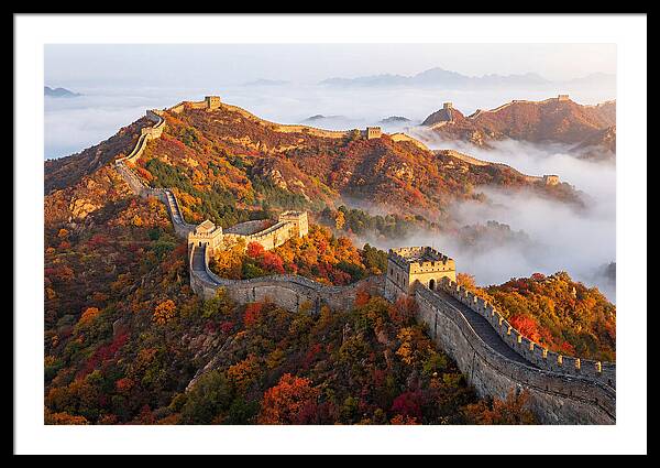 Great Wall In Autumn Glow