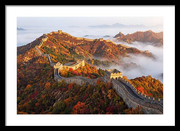 Great Wall In Autumn Glow
