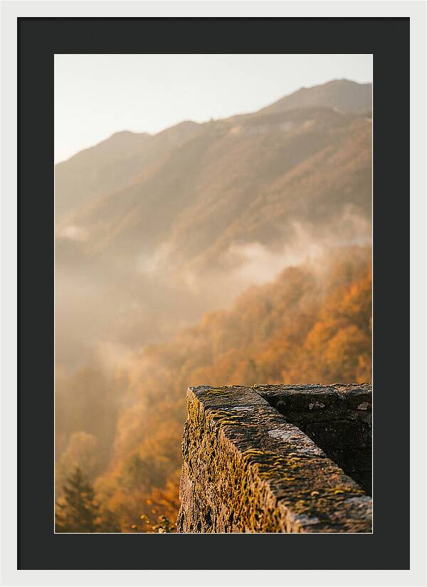 Great Wall In Autumn Mist