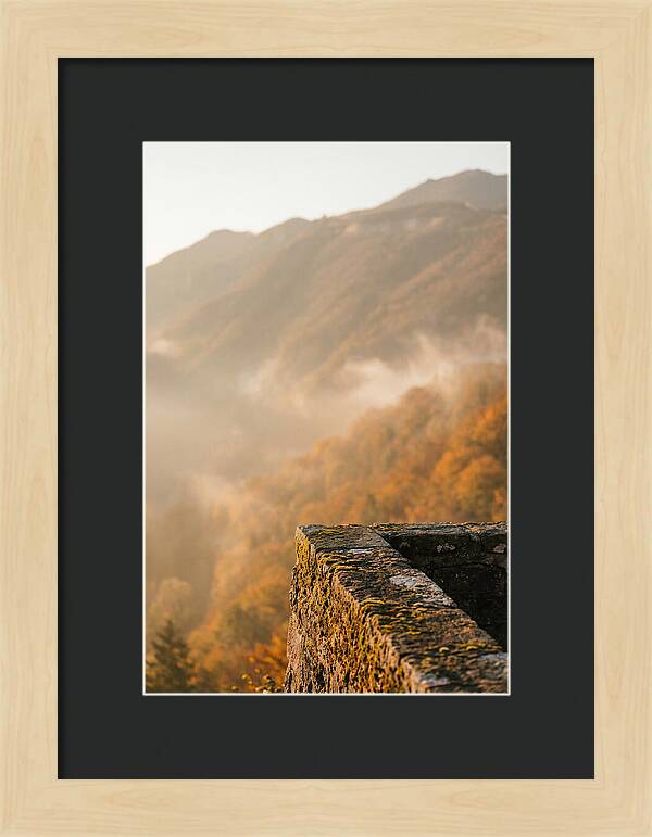 Great Wall In Autumn Mist