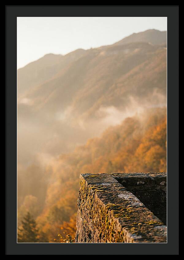 Great Wall In Autumn Mist