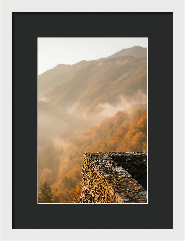 Great Wall In Autumn Mist