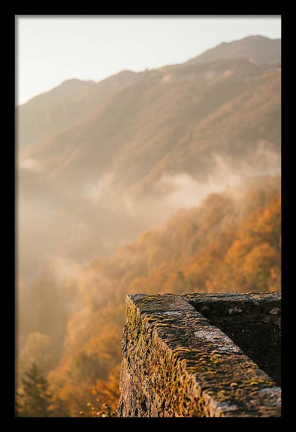 Great Wall In Autumn Mist