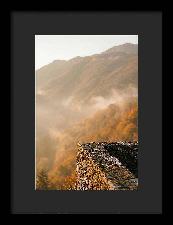Great Wall In Autumn Mist