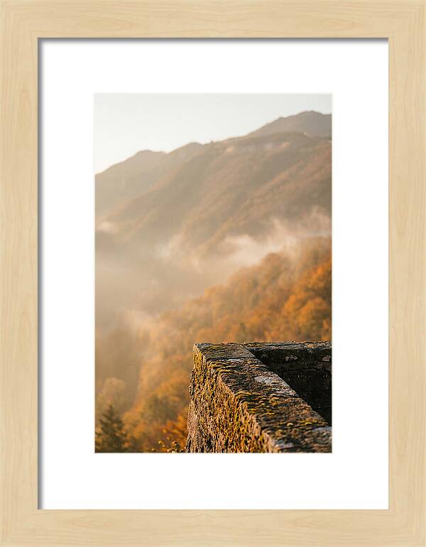 Great Wall In Autumn Mist