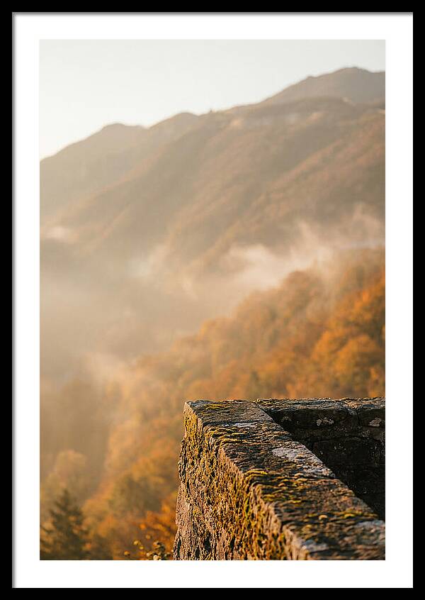 Great Wall In Autumn Mist
