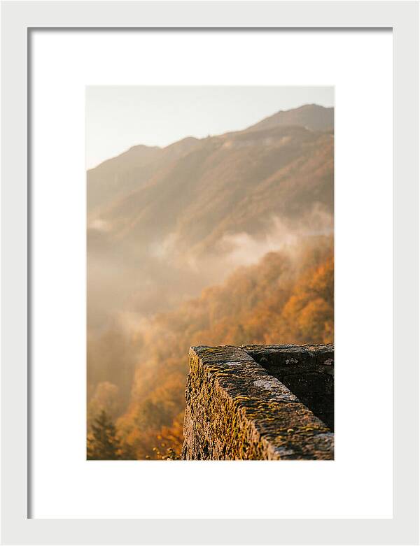 Great Wall In Autumn Mist