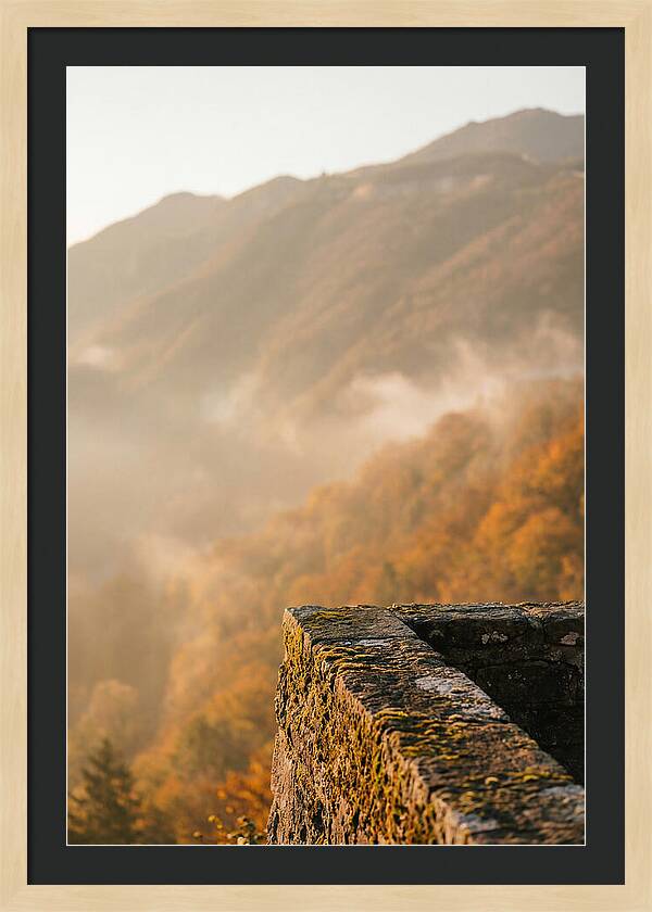 Great Wall In Autumn Mist