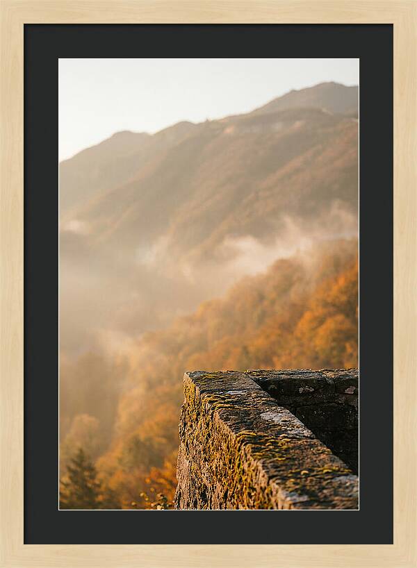 Great Wall In Autumn Mist