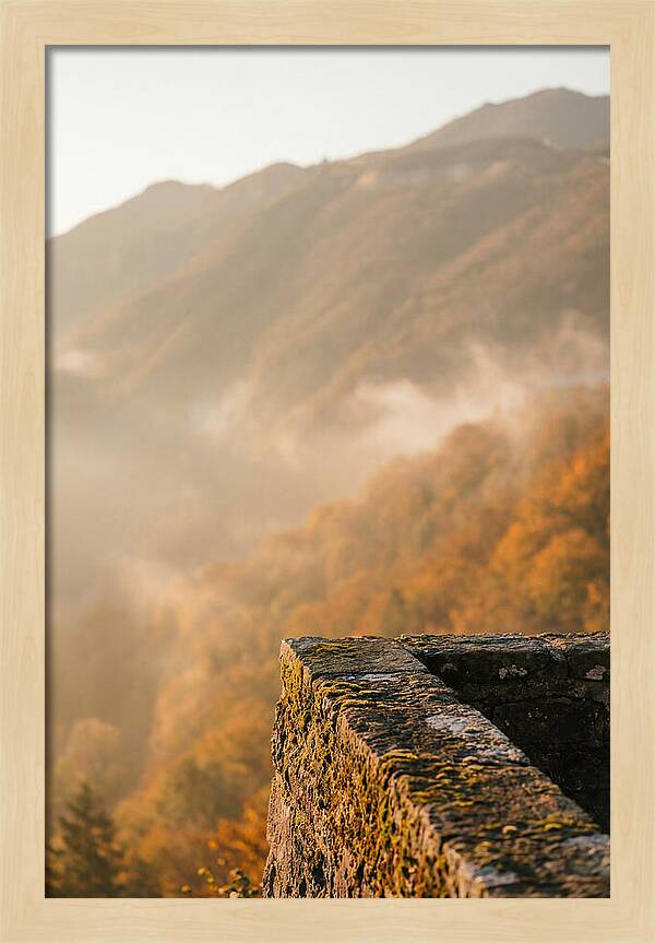 Great Wall In Autumn Mist