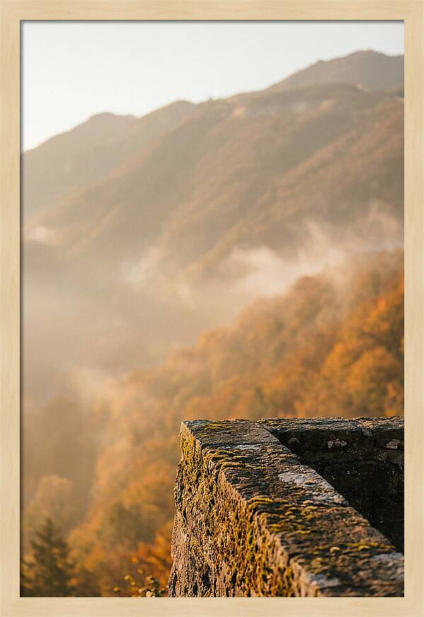 Great Wall In Autumn Mist