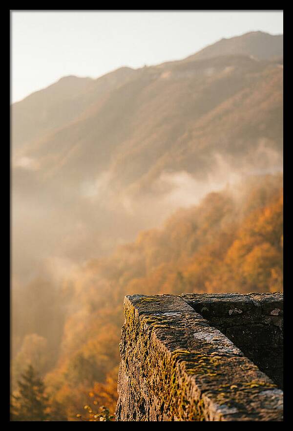 Great Wall In Autumn Mist