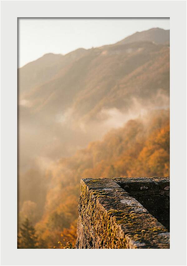 Great Wall In Autumn Mist
