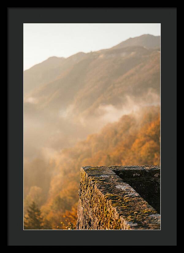 Great Wall In Autumn Mist