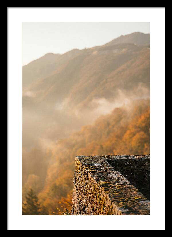 Great Wall In Autumn Mist