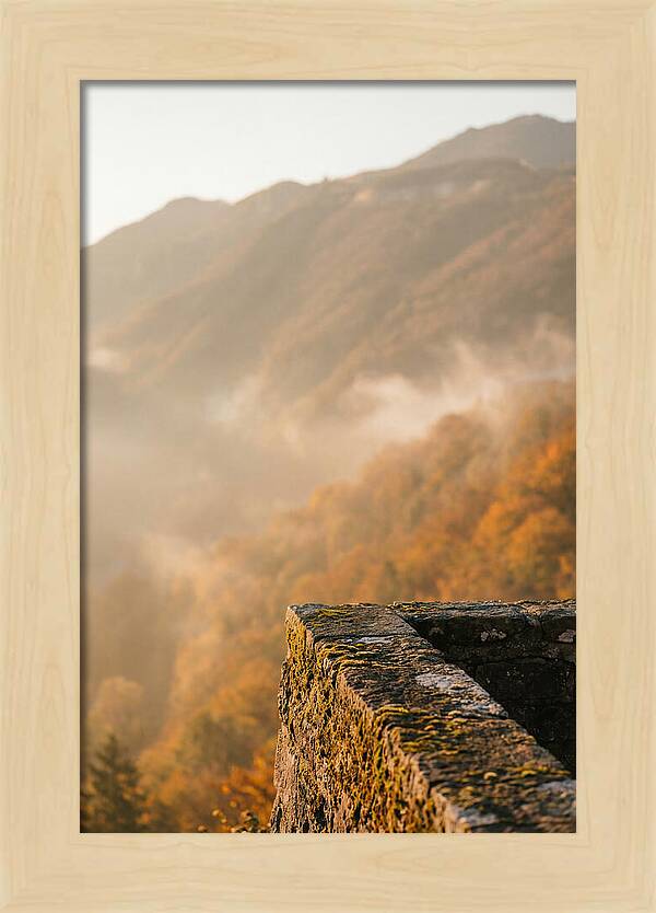 Great Wall In Autumn Mist