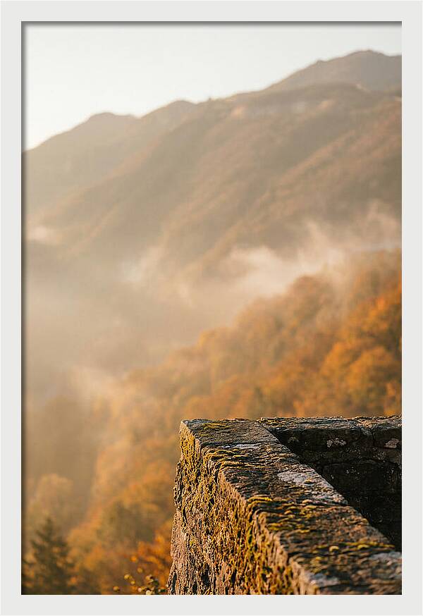 Great Wall In Autumn Mist