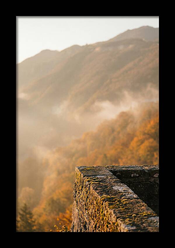Great Wall In Autumn Mist