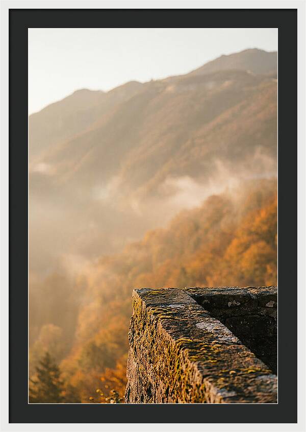 Great Wall In Autumn Mist