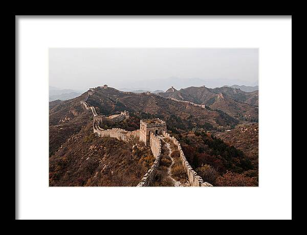 Great Wall In Autumn Serenity
