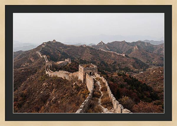 Great Wall In Autumn Serenity