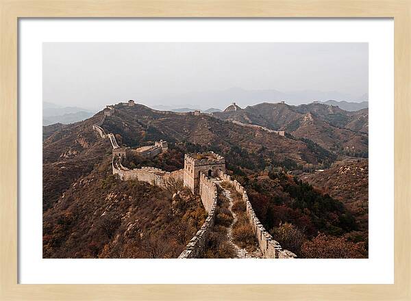 Great Wall In Autumn Serenity