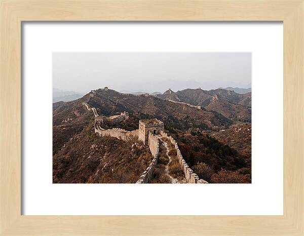 Great Wall In Autumn Serenity