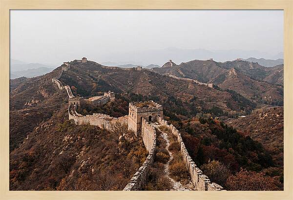 Great Wall In Autumn Serenity